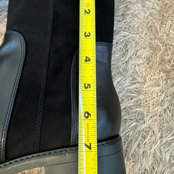 Via Spiga black leather and suede boots. Size 8 - Picture 7 of 8